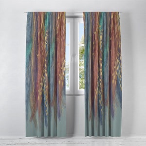 Wispy Dreams Window Curtains Boho Chic Window Treatments image 2