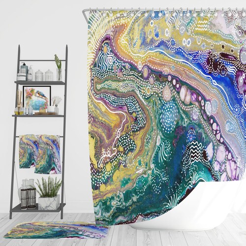 Boho Perfection Shower Curtain Bath Mat Towel Options Etsy