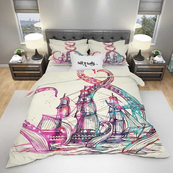 Octopus Bedding Steam Punk Nautical S Image 0