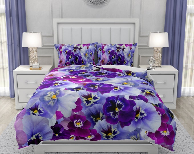 Chintz Pansy Floral Bedding