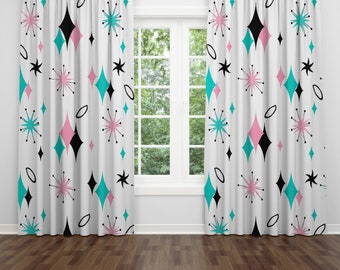 Mid Century Modern Window Curtains