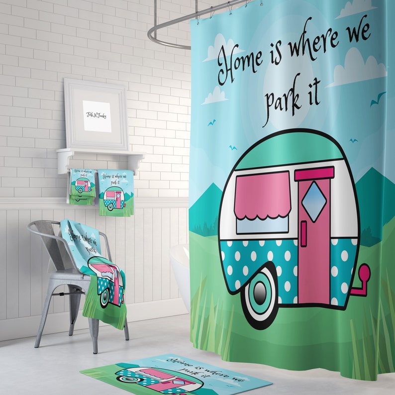 Vintage Camper Shower Curtain Etsy