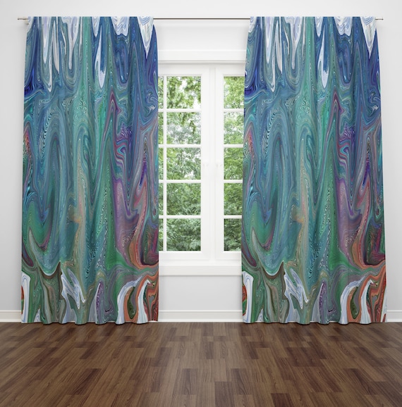 Boho Chic Window Curtains Frankie Etsy