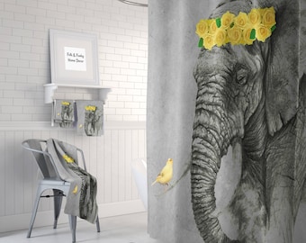 Elephant Shower Curtain