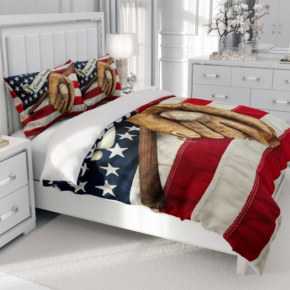 Personalized Baseball Bedding Comforter 