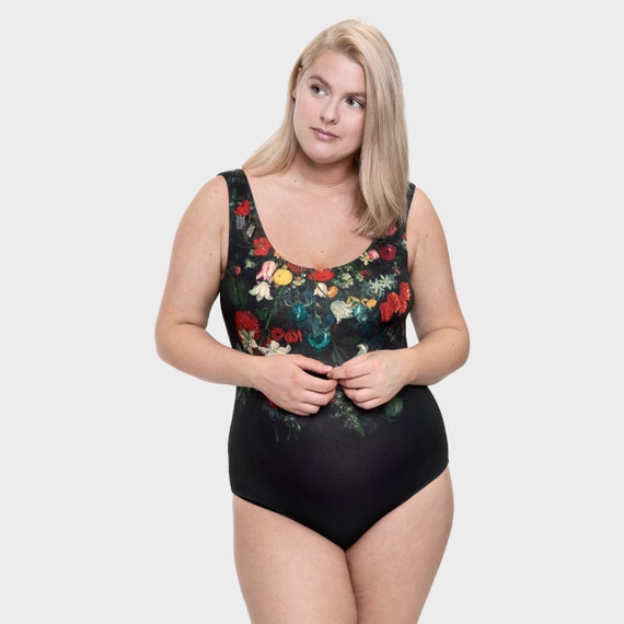 Garland Classic Cut Woman Swimsuit, Beachwear,colourful Print, Flowers  Print, Round Back Front Cut, Various Sizes, Plus Size Available - Etsy