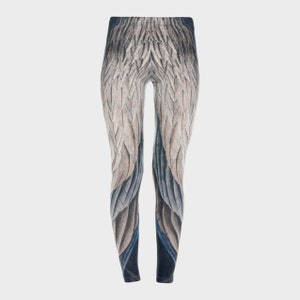 Peacock Feathers Leggings for Women, Bird Leggings, Printed Leggings, Yoga  Pants, Workout Leggings, High Waist Leggings, Capri Leggings 