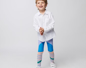 Stripey - Printed Pattern Kids Leggings, Active Leggings, Bright Leggings, Colorful print, Unique, Original, Stylish and Comfortable