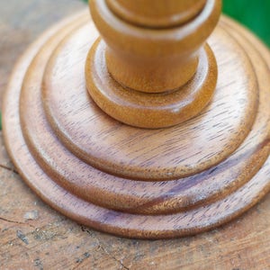 Hand crafted Sapele and Keruing candlestick holders image 3