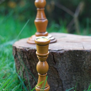 Hand crafted Sapele and Keruing candlestick holders image 5