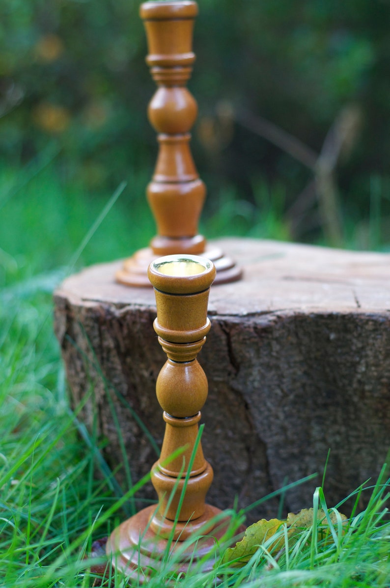 Hand crafted Sapele and Keruing candlestick holders image 5