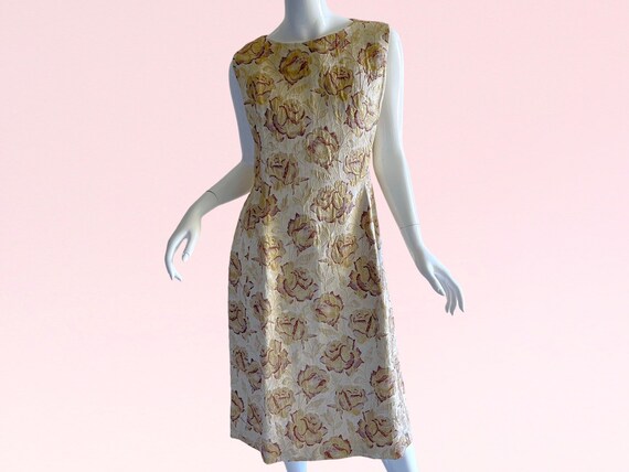 1960s Vintage Harvey Berin Brocade Dress Suit, Me… - image 3