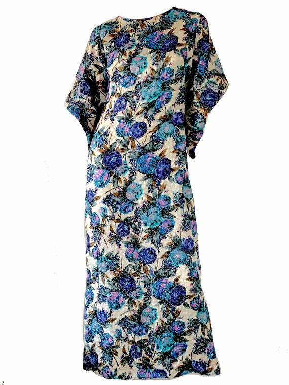 Vintage 1950s Hawaiian Pake Muu Kimono Dress / Met