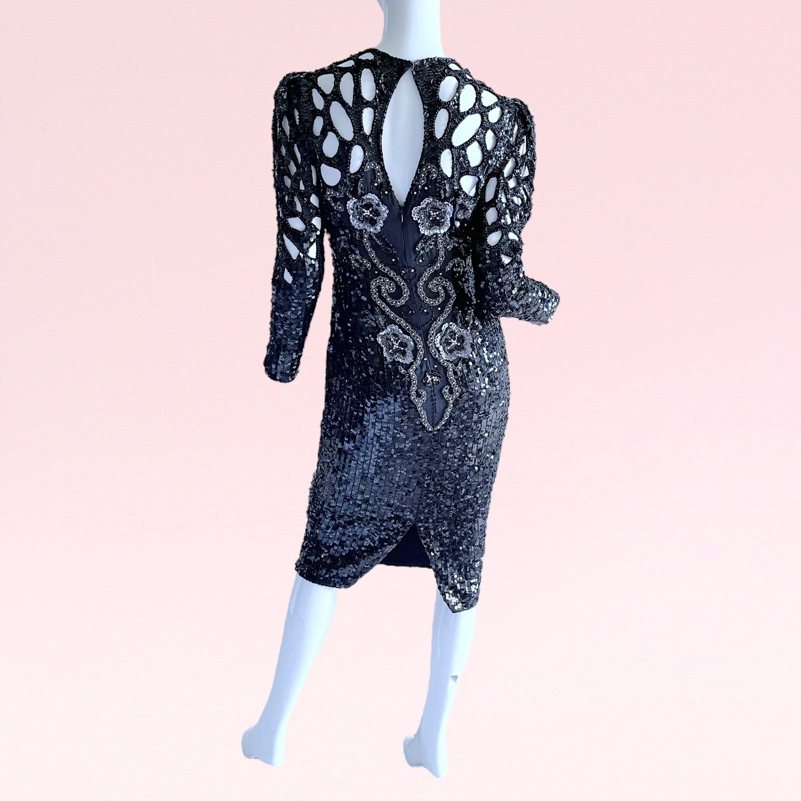 floral maxi dresses Pink Dress With Cut Outs And Slit YOUR ZOO STORE:MEDIUM 100-and-over Denim Shirt Dress in