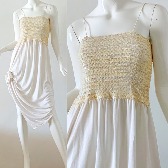 70s sequin dress