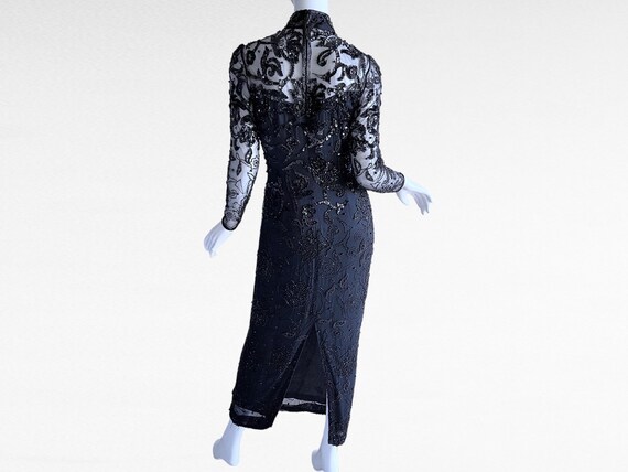Edwardian Sequin & Silk Couture Dress