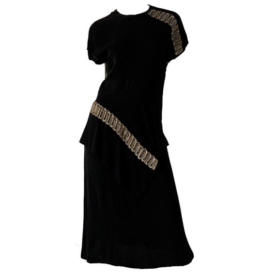 Vintage 40s Sequin Dress / Patty-Ann Exclusives Pe