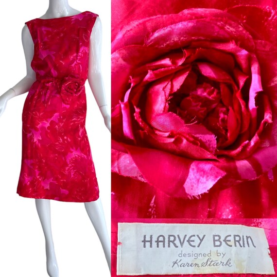 1950s Vintage Harvey Berin Silk Dress - image 1