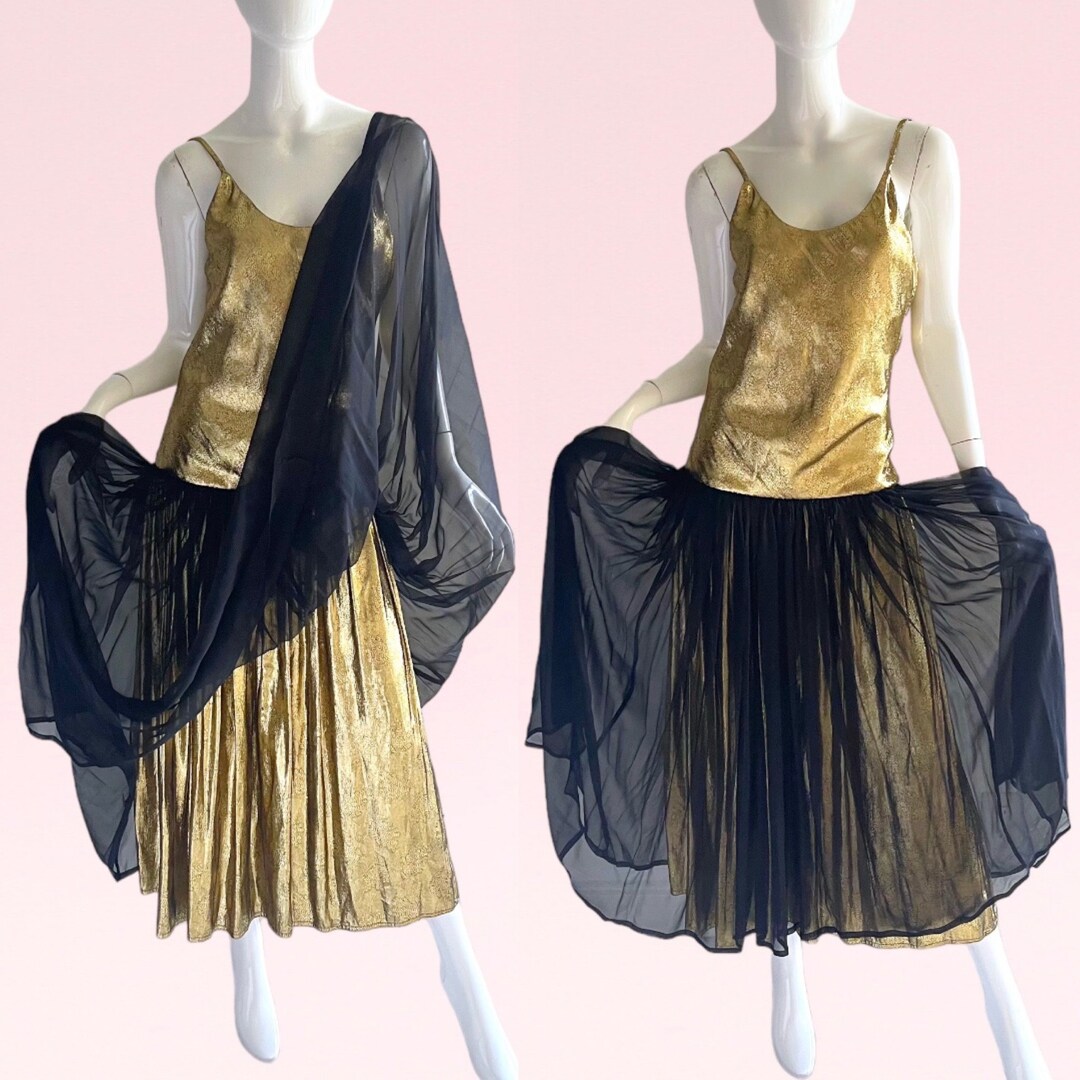 80's Gold Lam̩é Dress by Bibbs by Sharon Baldoni main image 1