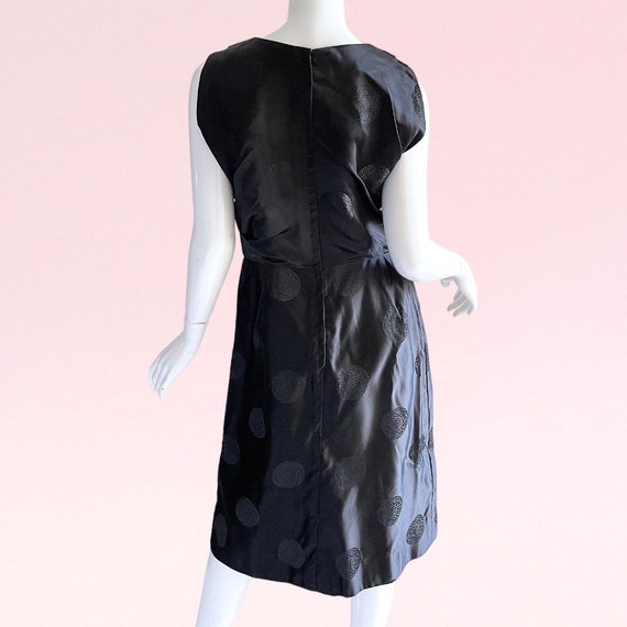 1950s Vintage Mid Century Brocade Dress, Mod Asia… - image 3