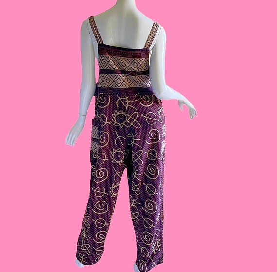 1980s Vintage Novelty Print Jumpsuit, Celestial I… - image 2