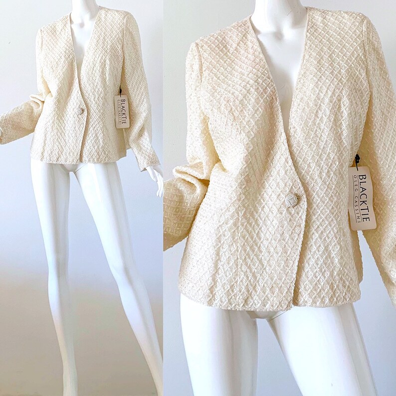 white sequin jacket