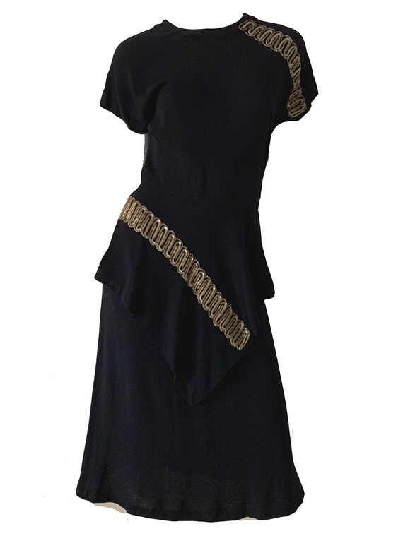 Vintage 40s Sequin Dress / Patty Ann Exclusives Pe