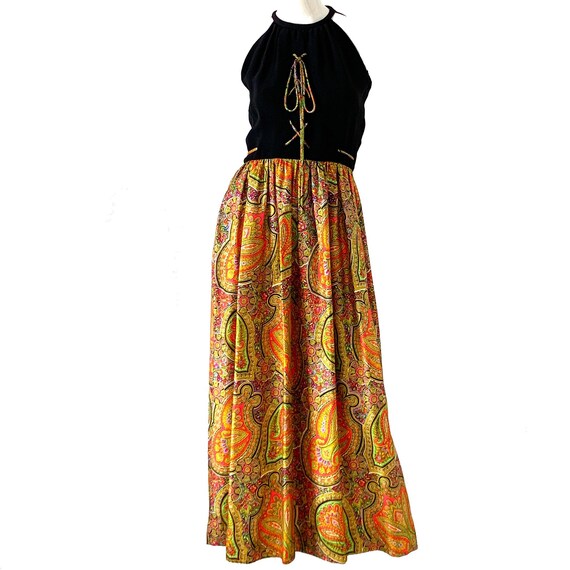 Vintage 70s Donald Brooks Dress / Psychedelic Pais