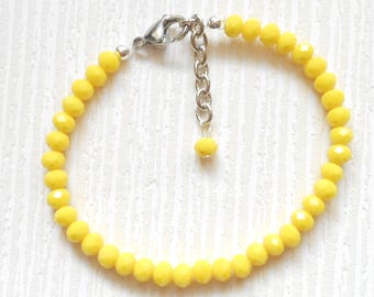 Yellow bracelet | Etsy