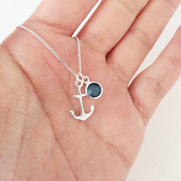 Anchor Necklace Etsy
