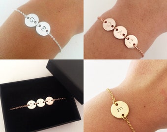 initial bracelet, personalised bracelet, valentines gifts for her,  gifts for women, custom jewelry, couple gift, mum gift, bridesmaid gift