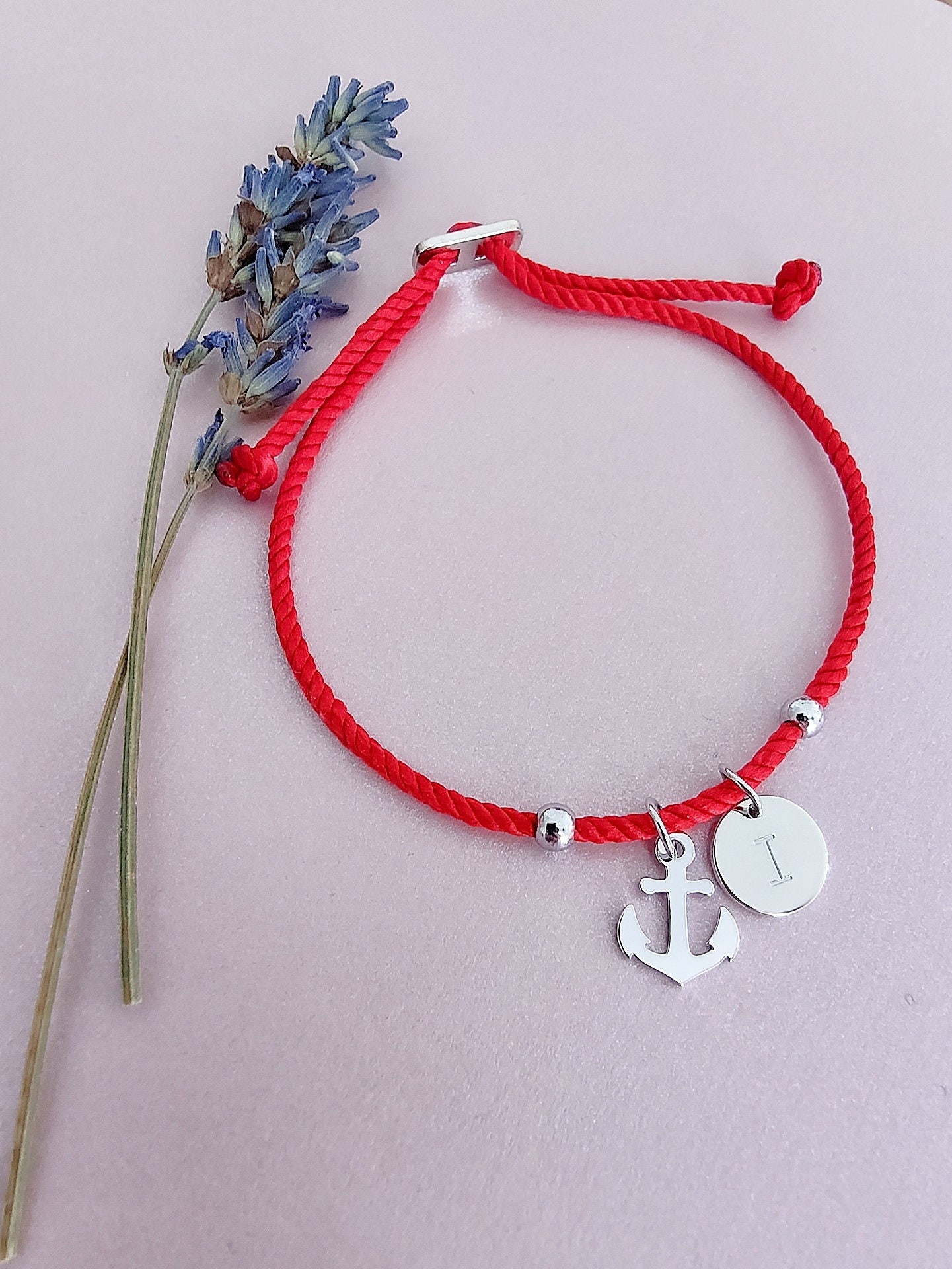 Anchor bracelet, initial bracelet, personalised jewellery, personalised gift, gifts for her, gifts for him, sea lovers gift, Christmas gift