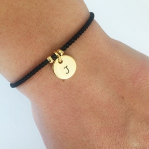 Gold initial bracelet, couples gift, couple bracelet, birthday gift, mum gift, friendship bracelet, Christmas gift, gifts for him, for her