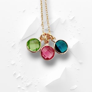 Meaningful birthday gift, Family birthstone necklace, mum necklace gift, mum birthday jewellery, new mum gift, Keepsake jewellery, pendant