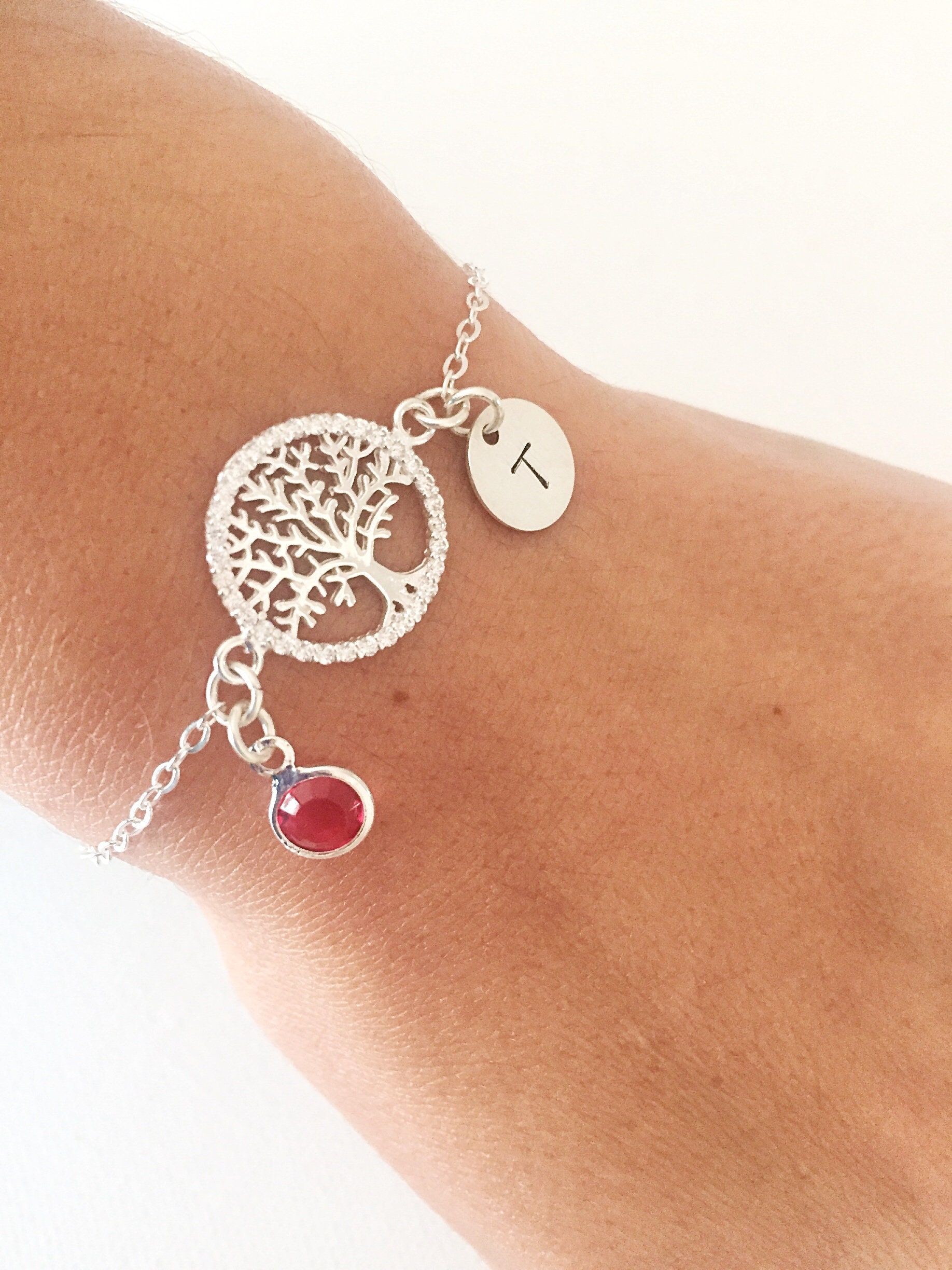 Tree of Life Bracelet Birthstone Bracelet Personalised Bracelet