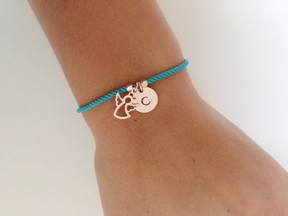 Initial cheap bracelet etsy