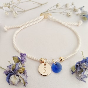 Pulsera con piedra de nacimiento, regalo de Navidad personalizado, regalo para tu mejor amiga, regalo para tu dama de honor, regalo de cumpleaños para tu hermana, regalo para mujer.