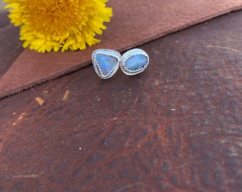 Little Mismatched Boulder Opal Studs