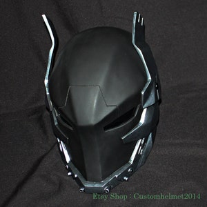 Arkham Knight Helmet Red Hood Jason Todd Mask Cosplay Halloween Costume Armor Suit M202 image 2