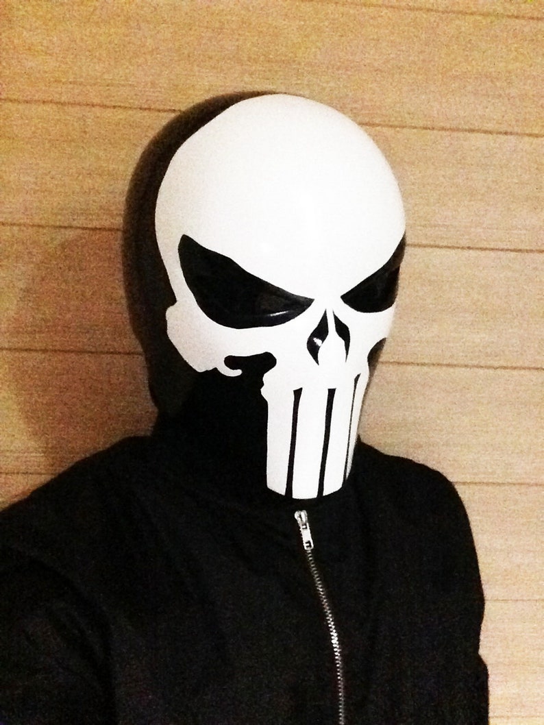 1:1 Wearable Custom Halloween Costume The Punisher Helmet DJ | Etsy