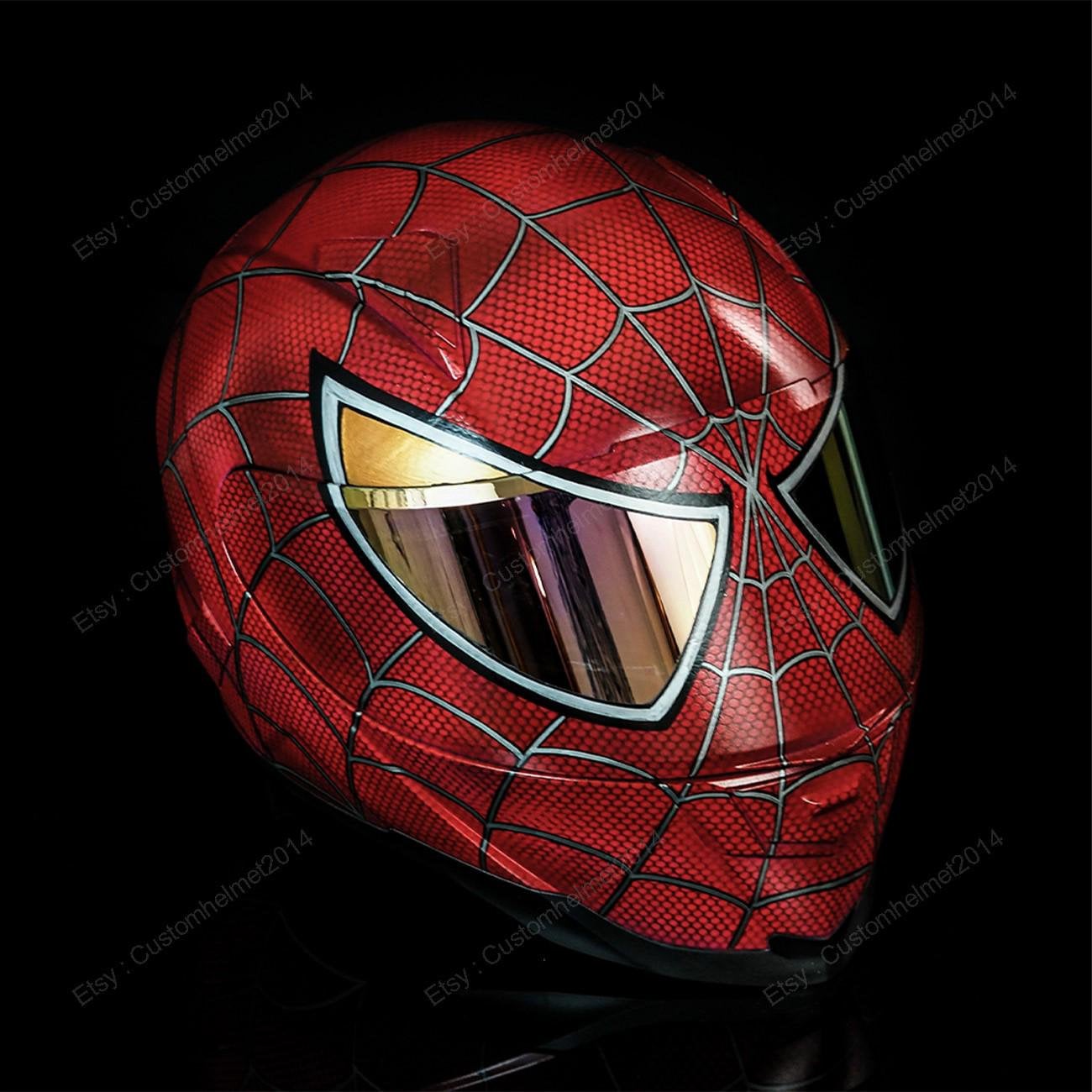 シンビオートスパイダーマン風ヘルメット