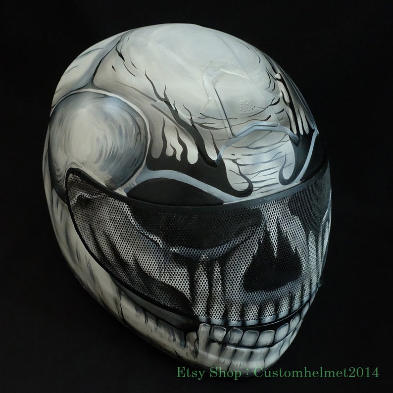 Custom motorcycle helmet skull mask gifts for men Superbike Etsy