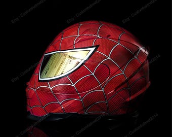 Yellow Predator Motorcycle Helmet Custom Helmet, Custom Motorcycle