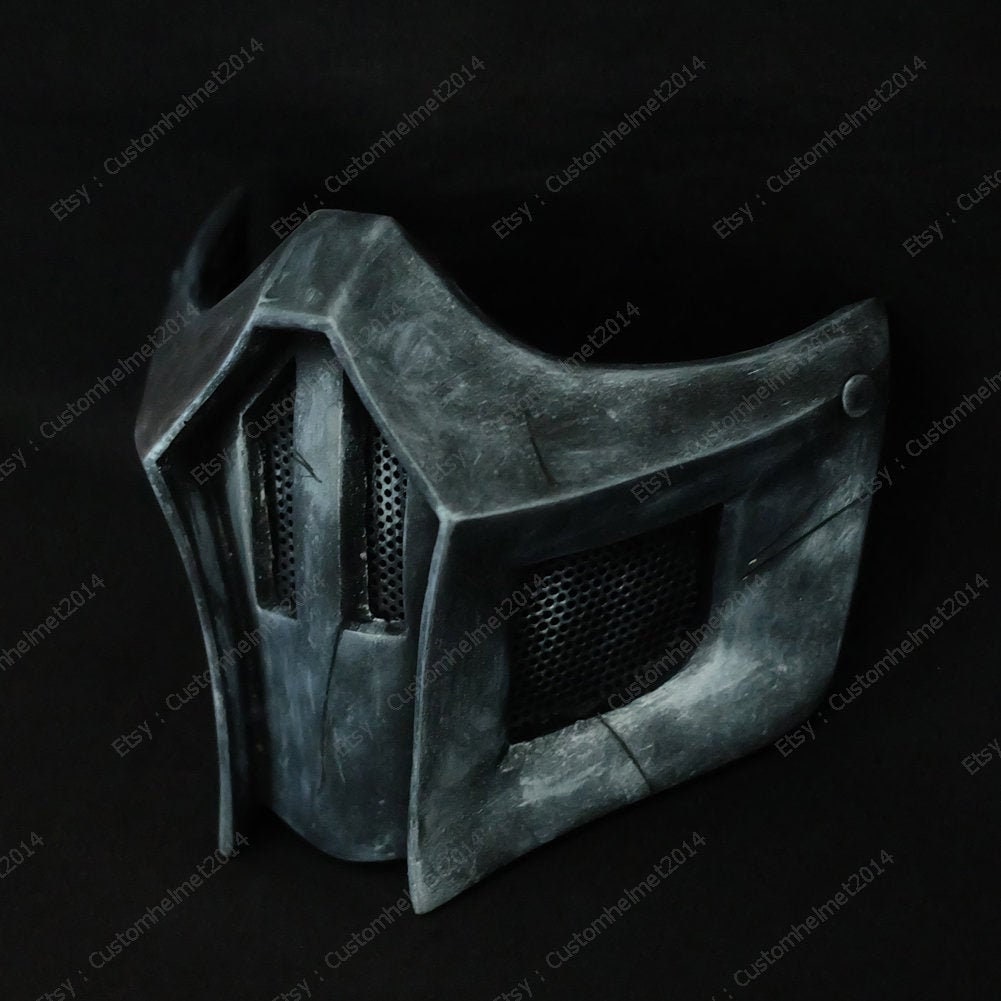  Karc Noob Saibot Mask MK 11 Cosplay Costume Prop for Men :  Clothing, Shoes & Jewelry