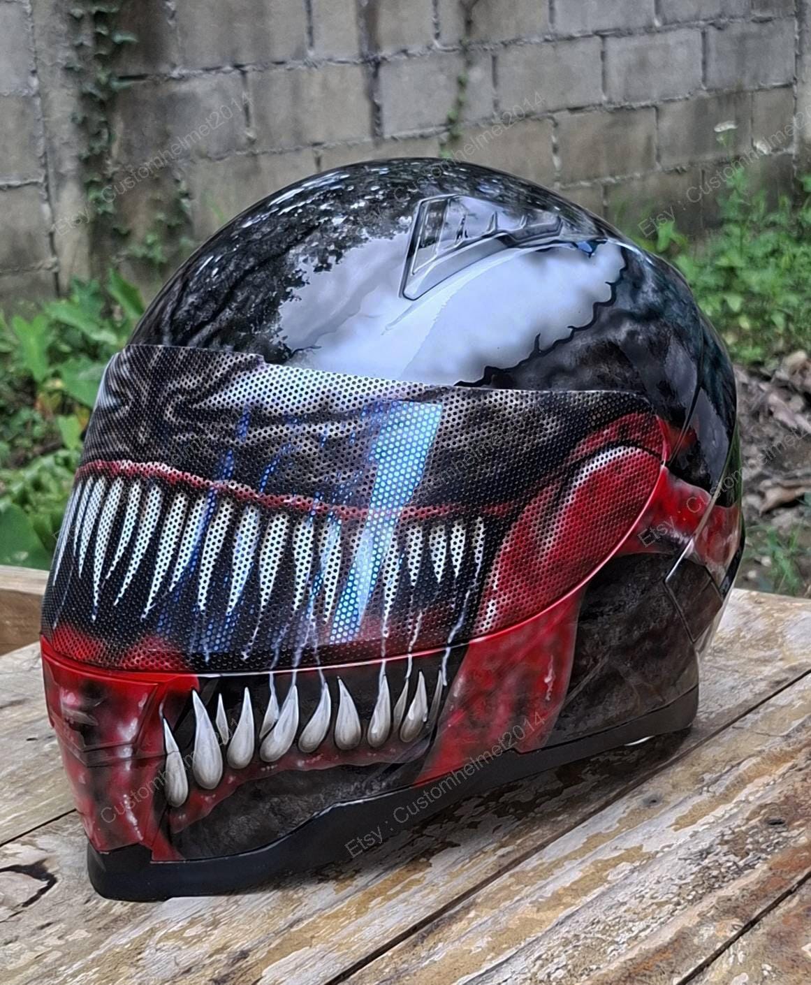 Motorcycle Venom Helmet Graphics Venom Custom Novelty Helmets