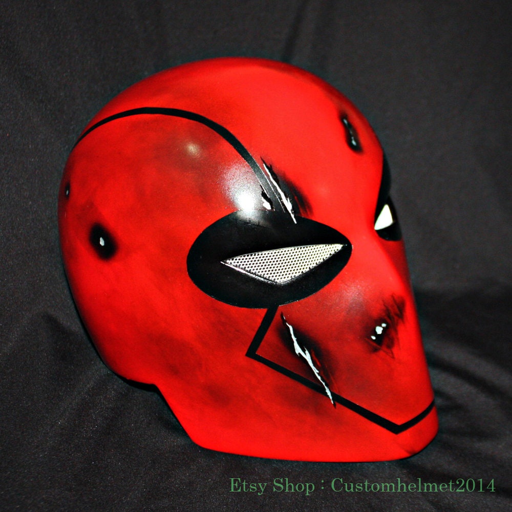 Custom Jason Todd the Red Hood Helmet Mask Halloween Costume | Etsy