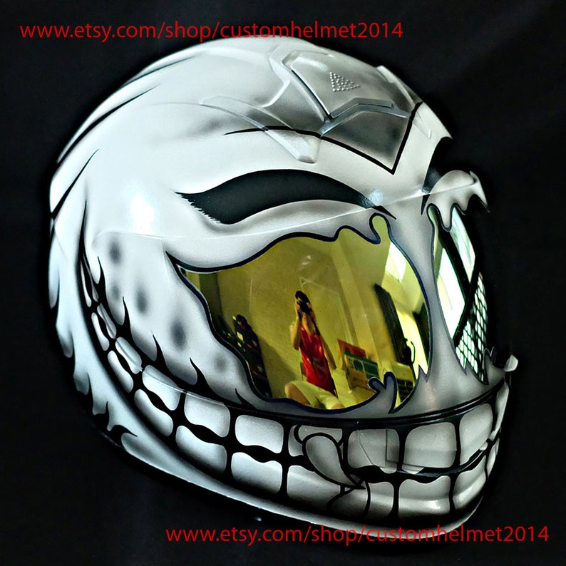Casque Personnalisé Le Casque De Moto Custom Casque Etsy