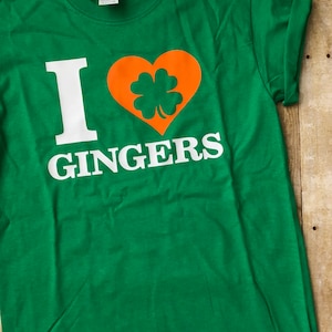 I Love Gingers Shirt, Ginger Shirt, Red Head Shirt, Irish Shirt