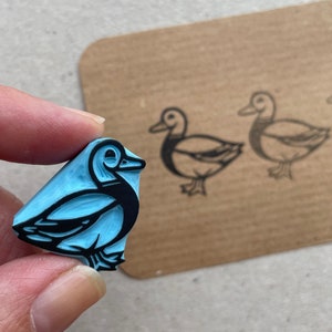 Duck Rubber Stamp, Hand Carved Stamp for Craft Projects - Etsy