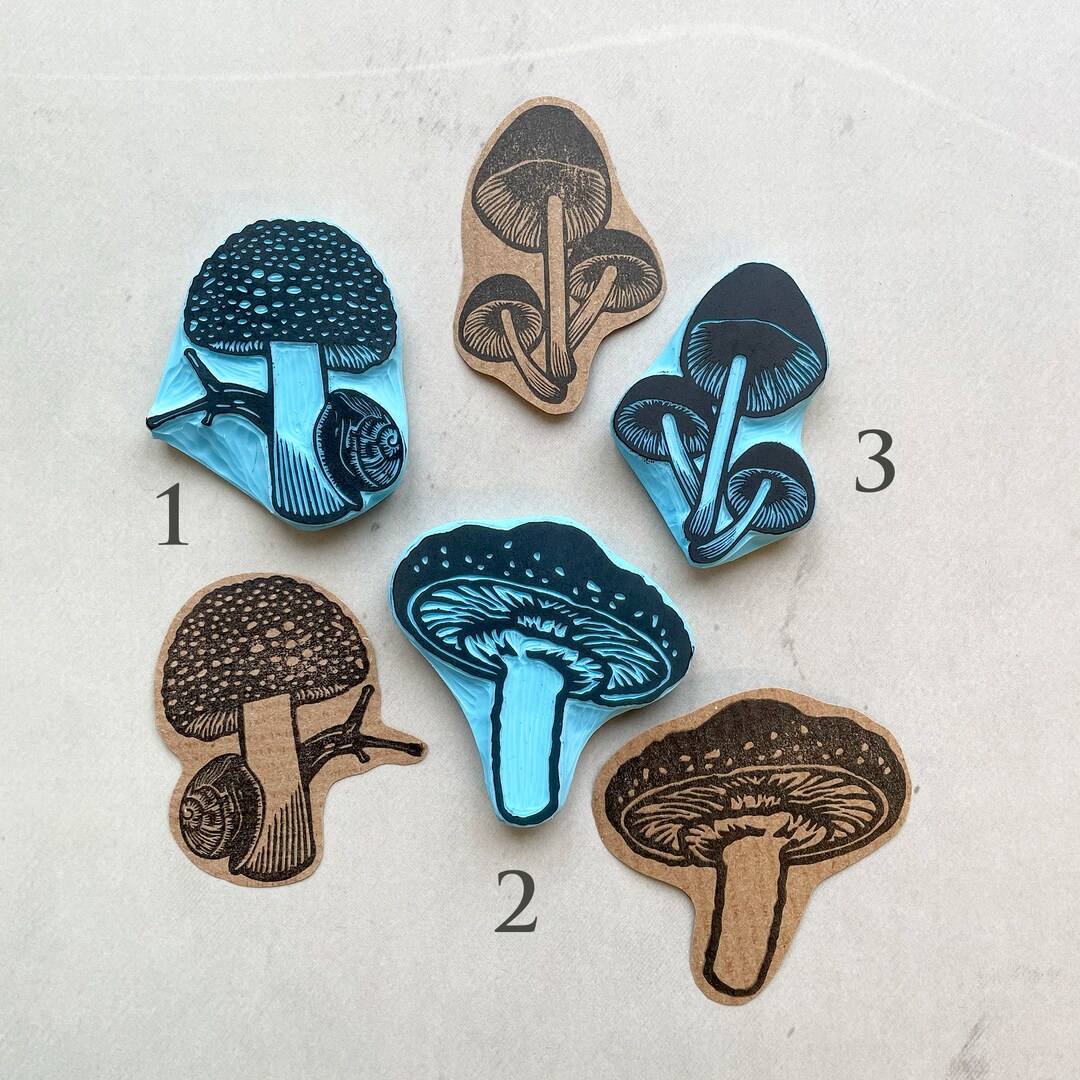 GLOBLELAND Mushroom Background Clear Stamps Month Date Table Silicone Clear Stamp Seals For Cards Making DIY Scrapbooking Photo Journal Album Decoration